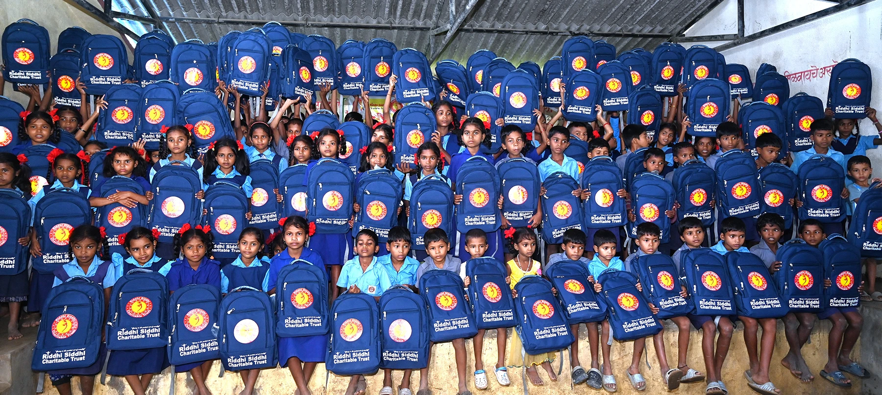 School distribution event